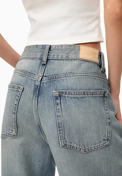 Расклешенные джинсы RIPPED PULL&BEAR, цвет Light Blue