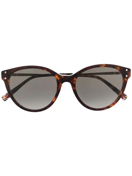 MISSONI EYEWEAR солнцезащитные очки в круглой оправе