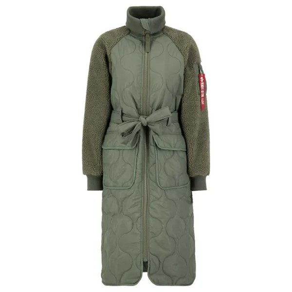 Пальто Alpha Industries Als Teddy, зеленый