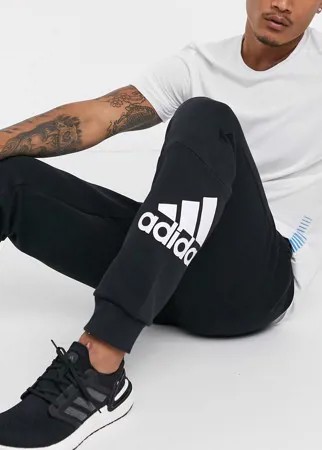 Черные джоггеры с логотипом adidas Training-Черный цвет