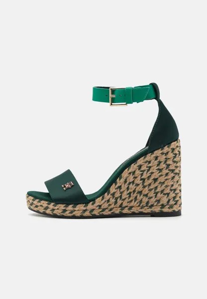 Сандалии на платформе Colorful Wedge Tommy Hilfiger, цвет hunter