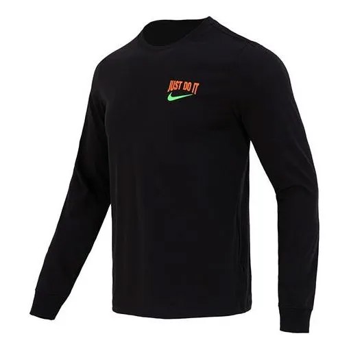 Футболка Nike Just Do It Long sleeve T-Shirt 'Black', черный