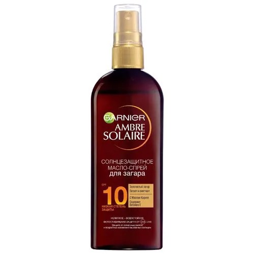 GARNIER Ambre Solaire масло-спрей для загара с маслом Карите SPF 10 150 мл