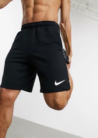 Черные трикотажные шорты Nike Training dri-fit-Черный