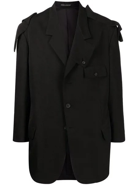 Yohji Yamamoto однобортный пиджак с заостренными лацканами