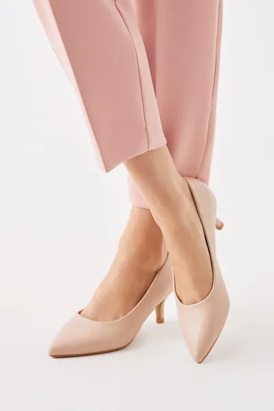 Туфли-лодочки Dover на каблуке Dorothy Perkins, розовый