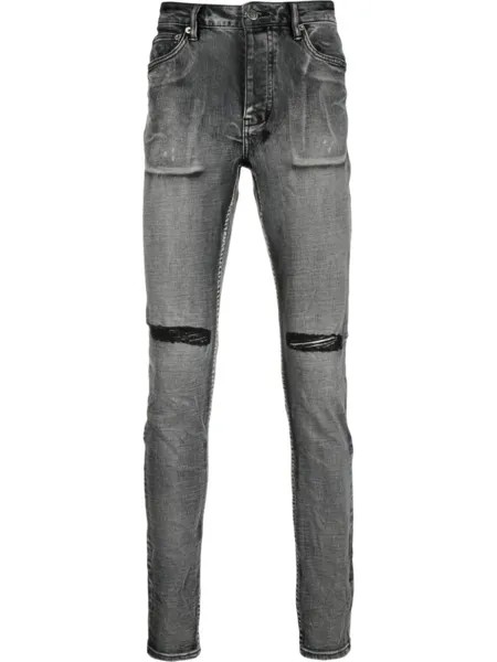 Ksubi узкие джинсы Chitch Hypnotize Trashed, черный