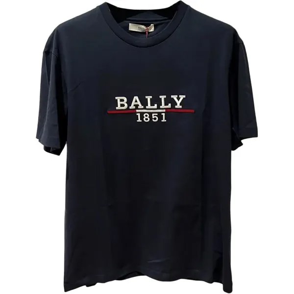 Футболка мужская темно-синяя Bally, темно-синий
