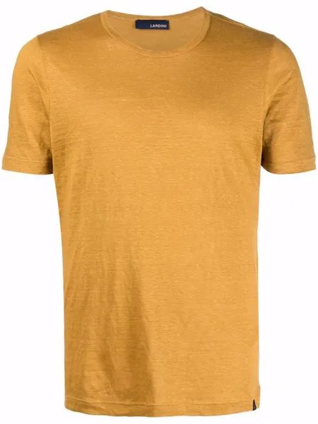 Lardini chenille-texture fitted T-shirt