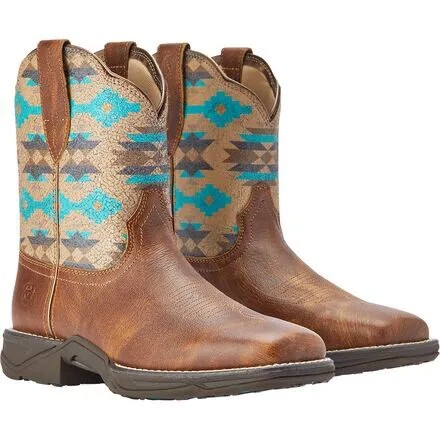 Ботинки Anthem Shortie Savanna Western женские Ariat, цвет Dry Taupe/Turquoise Aztec