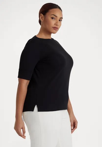 Футболка базовая JUDY ELBOW SLEEVE Lauren Ralph Lauren Woman, цвет black