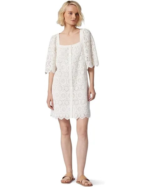 Платье Joie Leona Mini Crochet Cotton, цвет Porcelain