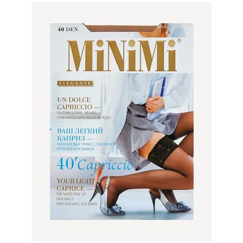 Чулки MiNiMi Capriccio, 40 den, размер 2-3, caramello