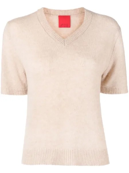 Джемпер Miller с V-образным вырезом Cashmere In Love, коричневый