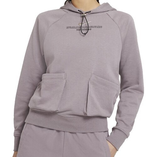 Худи Nike Swoosh French Terry, серовато-фиолетовый