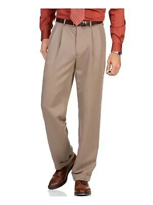 Мужской легкий классический костюм PERRY ELLIS бежевого цвета W33/ L30