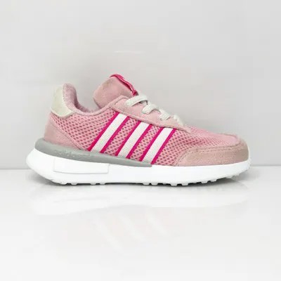 Adidas Girls Retroset FW7854 Розовые кроссовки для бега Размер 7K
