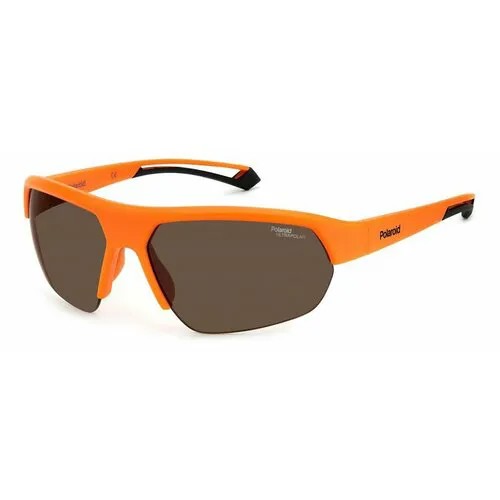 Солнцезащитные очки Polaroid, оранжевый, черный