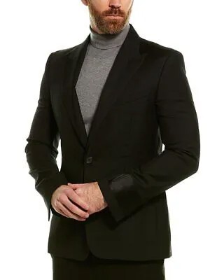 Мужской шерстяной пиджак Живанши черный 50
