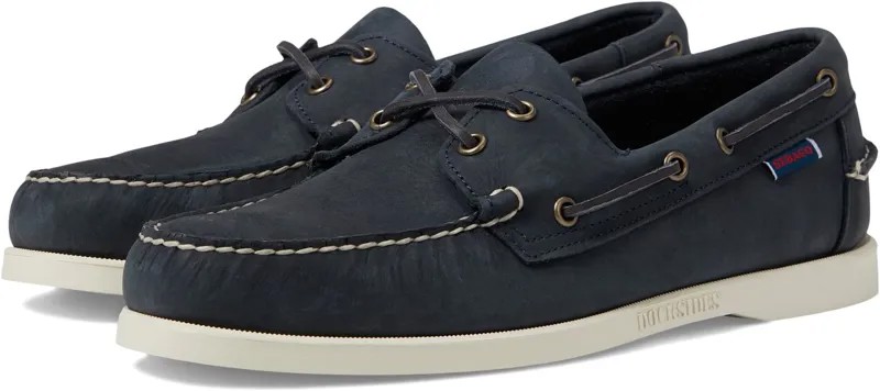 Топсайдеры Sebago Docksides Portland Crazy Horse, цвет Blue Navy