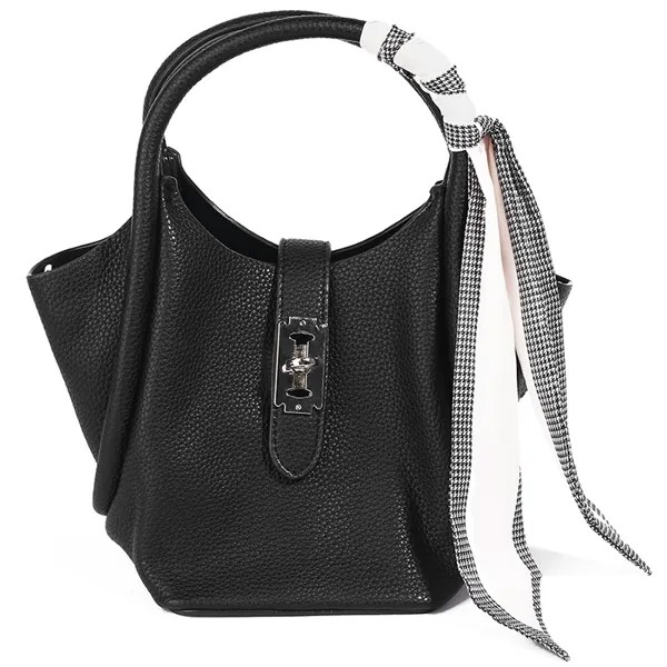 Комплект (сумка+платок+косметичка) женский Baziator LE0012 черный