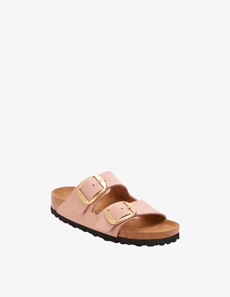 Босоножки Arizona с большой пряжкой Birkenstock, розовый