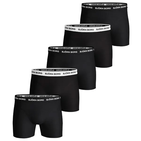 Боксеры Björn Borg Boxershorts Solid Essential 5 шт, черный