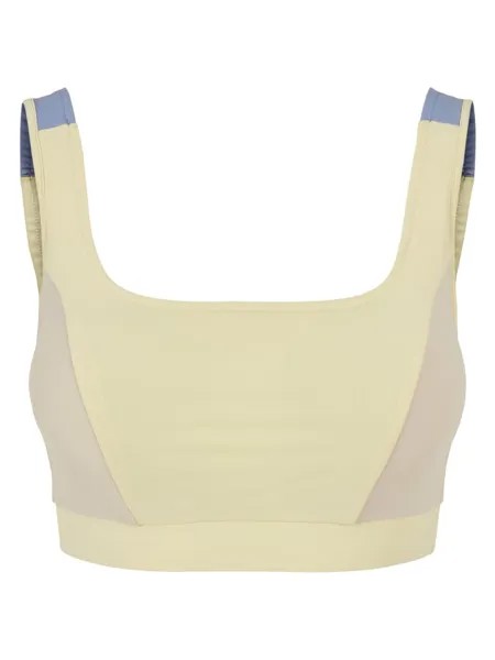 Спортивный бюстгальтер Urban Classics, цвет softyellow/softseagrass/vablue