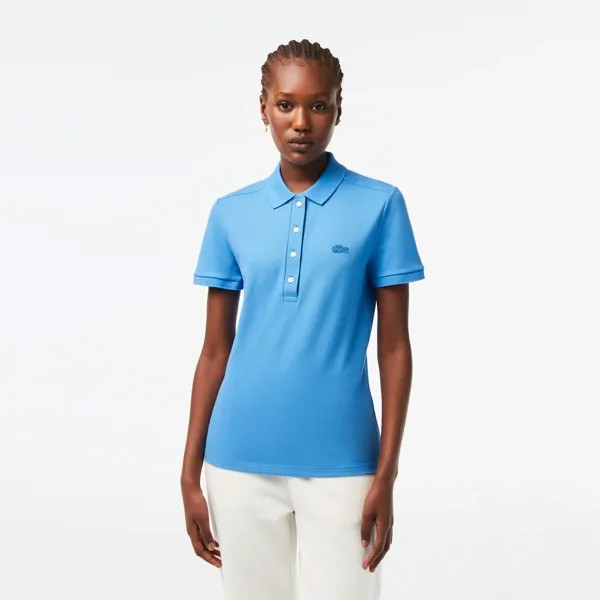 Женское поло Lacoste Slim Fit из эластичного хлопка