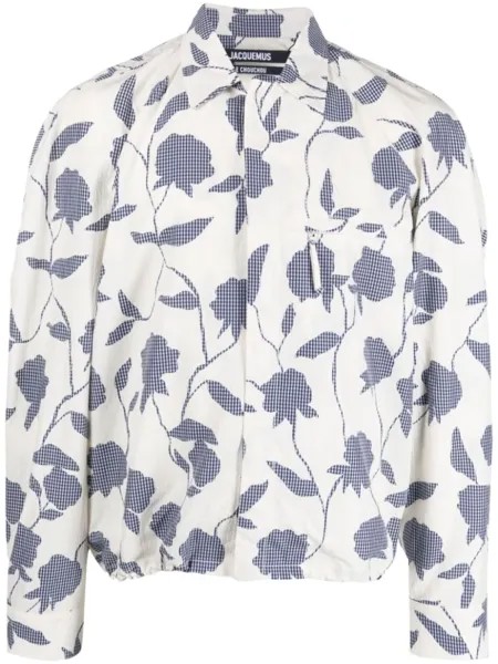 Jacquemus рубашка La chemise Criollo с принтом, белый