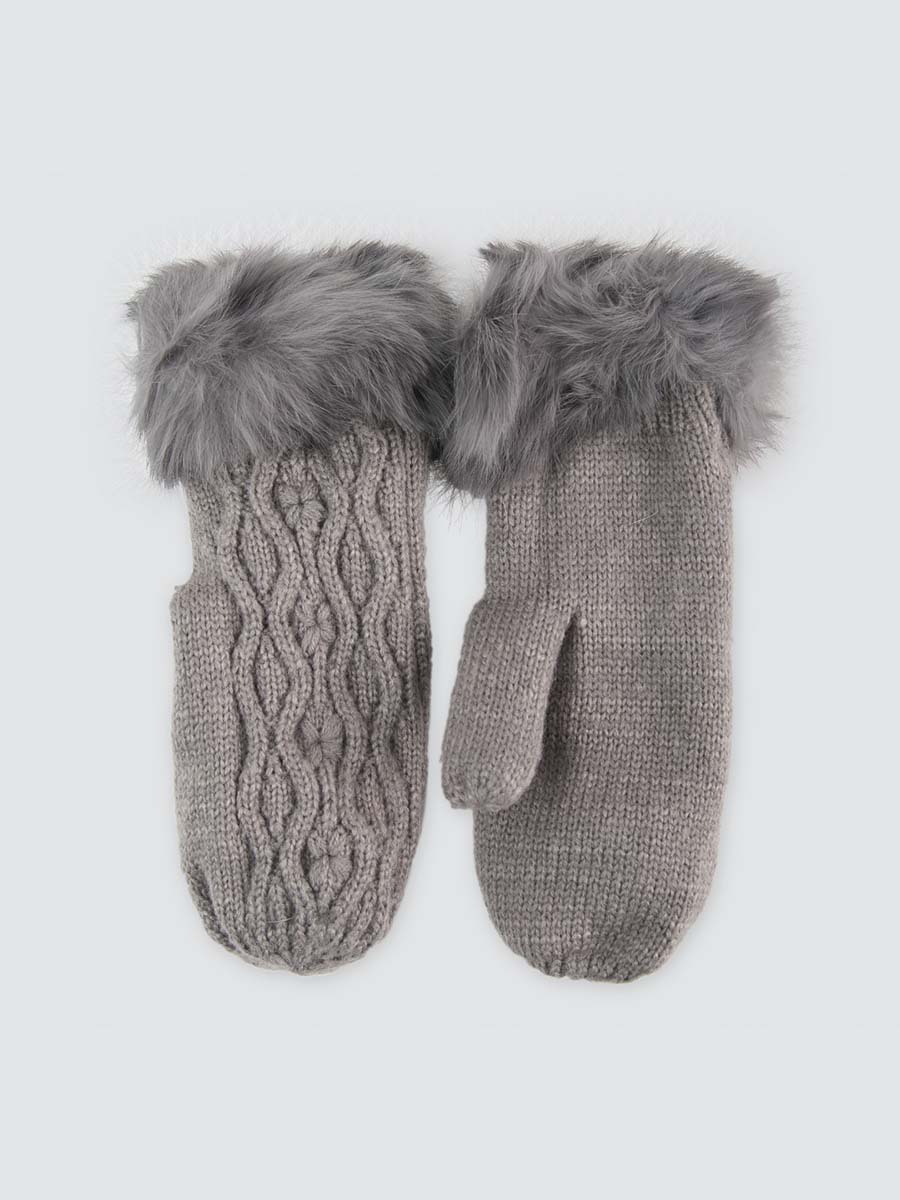Варежки женские Marmalato 901-005 серые, one size