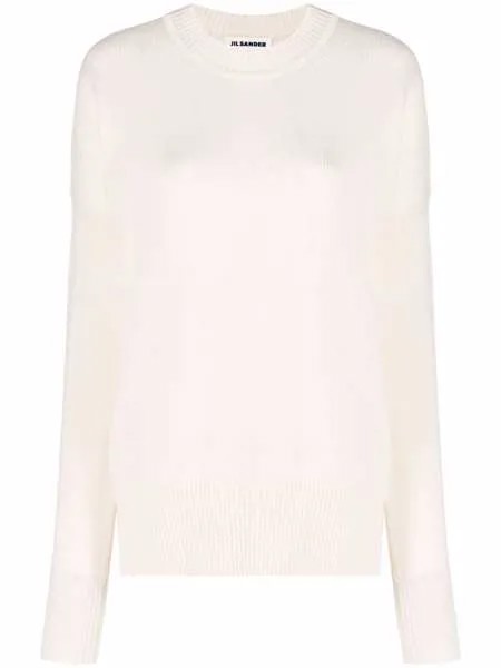 Jil Sander кашемировый джемпер с круглым вырезом