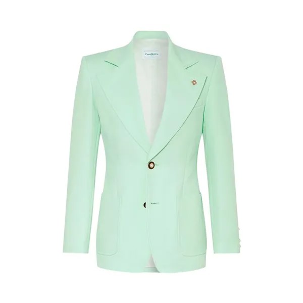Куртка Casablanca Single Breasted 'Mint', зеленый