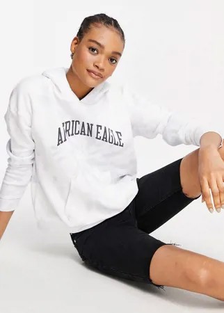 Худи с логотипом и принтом тай дай от комплекта American Eagle-Серый