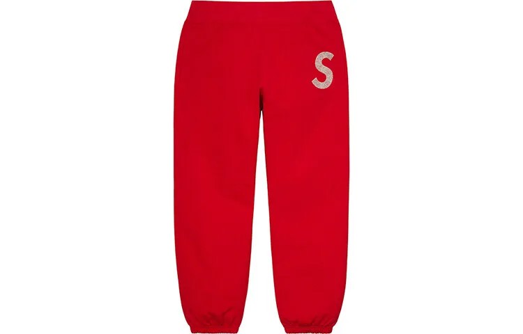 Спортивные штаны унисекс Supreme, красный