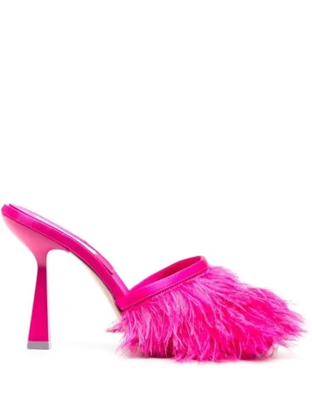 Босоножки Sebastian 110 с перьями Sebastian Milano, розовый