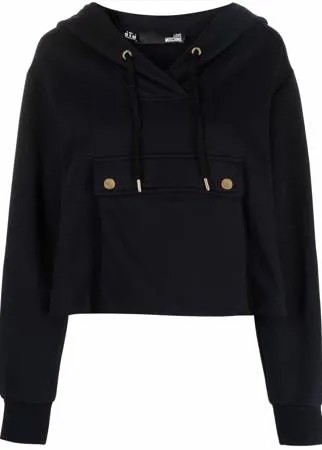 Love Moschino худи с нашивкой-логотипом