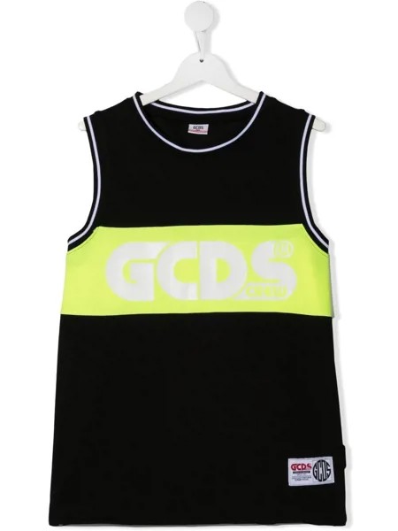 Gcds Kids сетчатый топ в стиле колор-блок