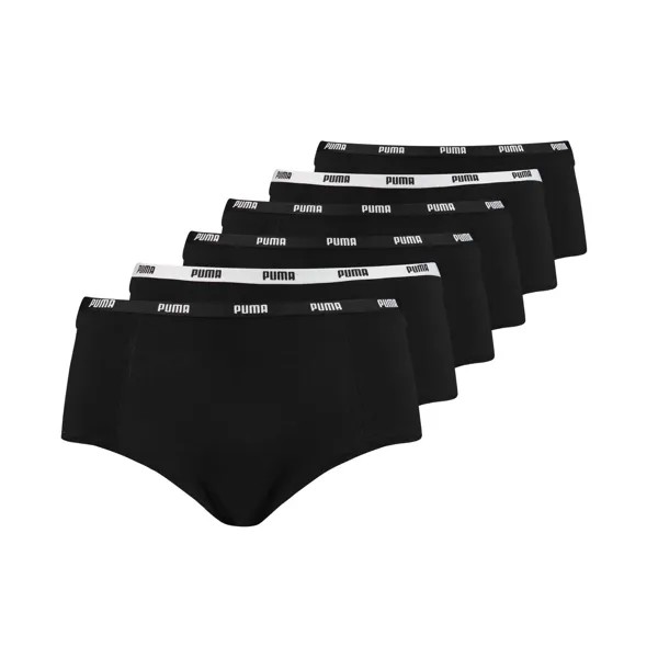 Трусы Puma Panty 6er Pack, черный