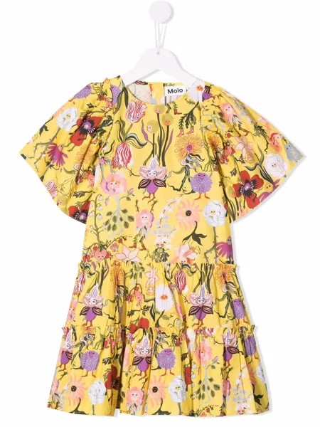 Molo floral-print flared dress