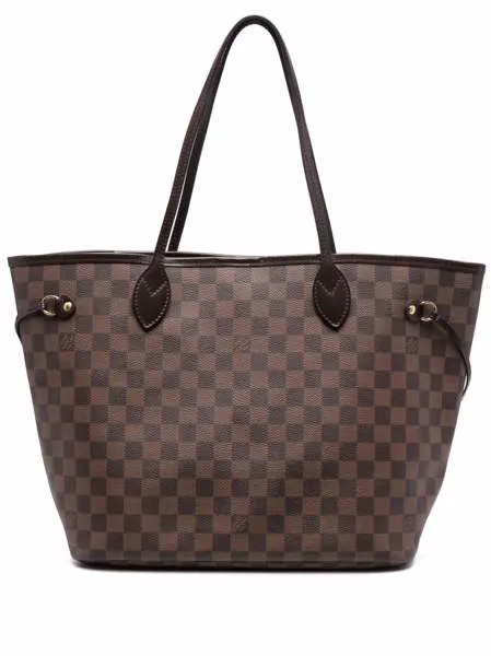 Louis Vuitton сумка-тоут Damier Ebène Neverfull MM 2008-го года