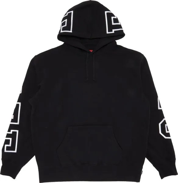 Толстовка Supreme State Hooded Sweatshirt 'Black', черный