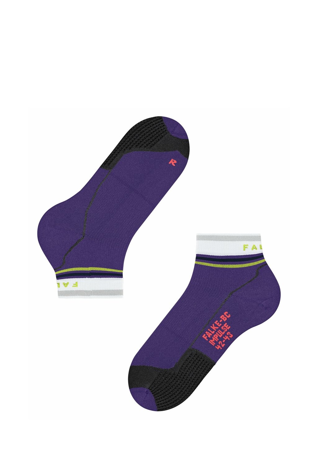 Спортивные носки BC IMPULSE REFLECT SHORT BIKING FALKE, фиолетовый