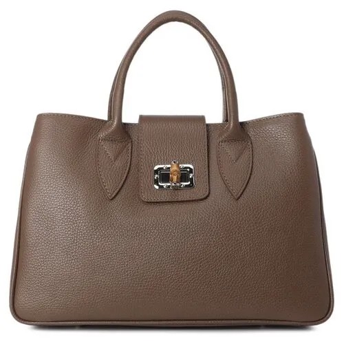 Сумка тоут diva's bag, коричневый/серый