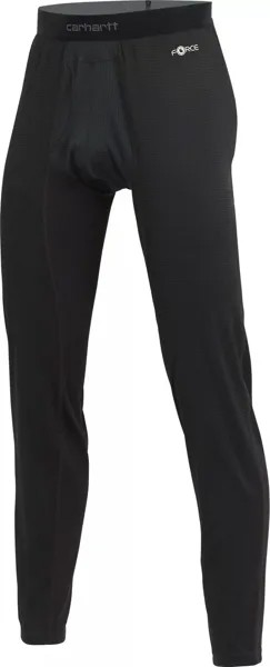 Мужские брюки Carhartt Force средней плотности с микросеткой в ​​базовом слое, черный