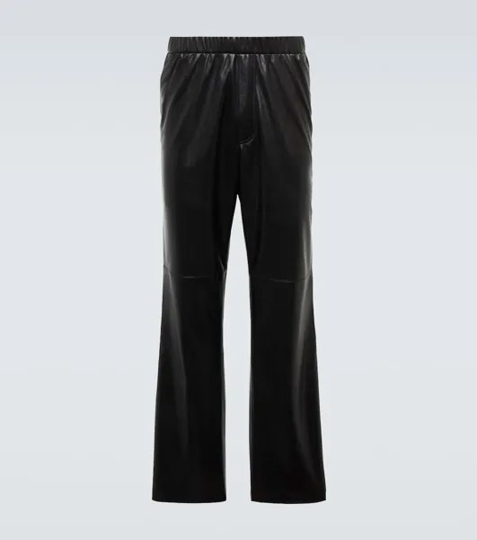 Maven okobor брюки из альтернативной кожи Nanushka, черный