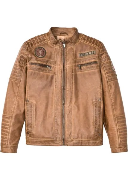 Куртка из искусственной кожи John Baner Jeanswear, коричневый