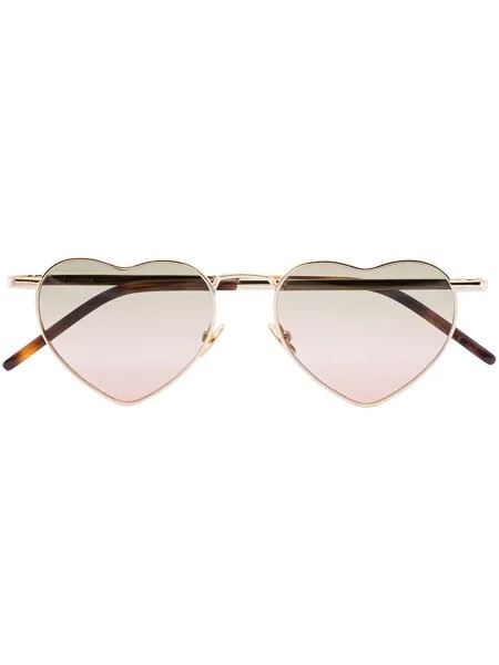 Saint Laurent Eyewear солнцезащитные очки LouLou с оправой в форме сердец