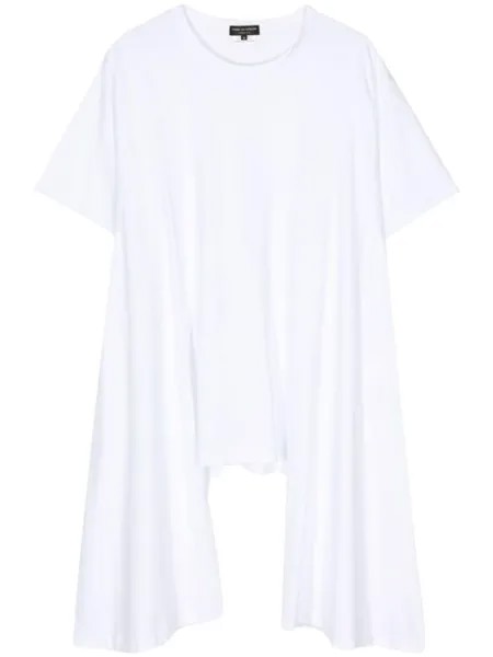 Comme des Garçons Homme Plus футболка с драпировкой, белый