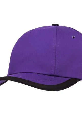Бейсболка Bizbolka Honor, фиолетовая с черным кантом